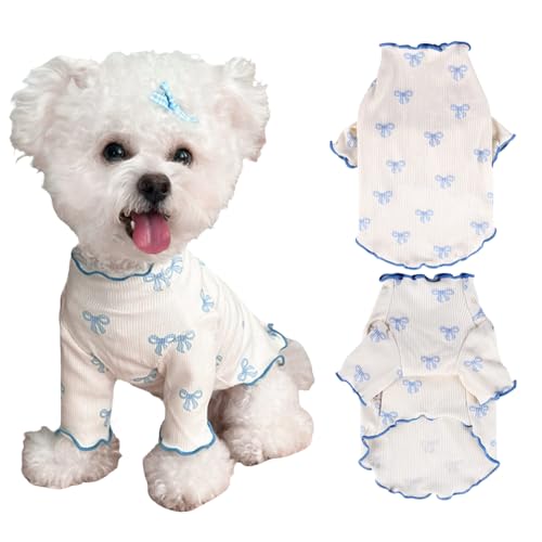Yoolhamy Hundekleidung für kleine Hunde, Chihuahua Kleidung, Hunde Shirt Dünn Frühling, Sommer, T-Shirts, Rüschen, atmungsaktives Kleid für Shih Tzu Yorkshire, Welpen, Mädchen, Haustiere Yoolhamy Hundekleidung für kleine Hunde, Chihuahua Kleidung, Hunde Shirt Dünn Frühling, Sommer, T-Shirts, Rüschen, atmungsaktives Kleid für Shih Tzu Yorkshire, Welpen, Mädchen, Haustiere von Yoolhamy