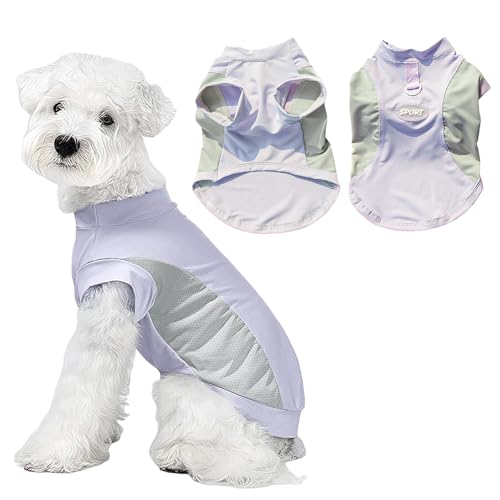 Yoolhamy Kühlweste für Hunde, Sommer-T-Shirt, atmungsaktiv, kühlender Mantel mit D-Ring, Welpen-T-Shirt, schnell trocknend, leicht, coole Hemden für kleine Haustiere, Chihuahua, Yorkshire-Kleidung Yoolhamy Kühlweste für Hunde, Sommer-T-Shirt, atmungsaktiv, kühlender Mantel mit D-Ring, Welpen-T-Shirt, schnell trocknend, leicht, coole Hemden für kleine Haustiere, Chihuahua, Yorkshire-Kleidung von Yoolhamy