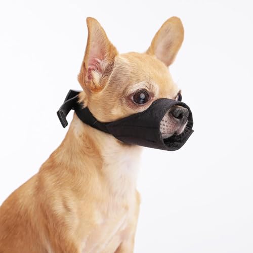 Yoolhamy Maulkorb für Hunde mit kurzer Schnauze, weicher Maulkorb für kleine, mittelgroße und große Hunde, um Beißen und Bellen zu verhindern, passend für Chihuahua, Shih Tzu Bulldogge, Pitbull, um Yoolhamy Maulkorb für Hunde mit kurzer Schnauze, weicher Maulkorb für kleine, mittelgroße und große Hunde, um Beißen und Bellen zu verhindern, passend für Chihuahua, Shih Tzu Bulldogge, Pitbull, um von Yoolhamy