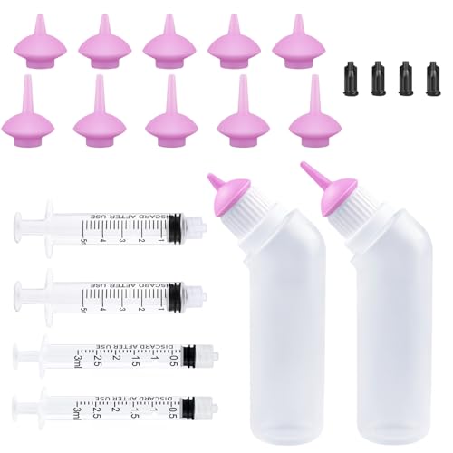 Yoolight 20PCS Haustier Stillflasche mit rosa Ersatz Mini Nippel Fütterungsflasche, Feeding Kit for Kittens Puppiesfor Newborn Kittens, Puppies, Small Animals Yoolight 20PCS Haustier Stillflasche mit rosa Ersatz Mini Nippel Fütterungsflasche, Feeding Kit for Kittens Puppiesfor Newborn Kittens, Puppies, Small Animals von Yoolight