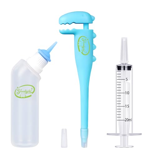 Yoolight Pet Pill Shooter, Pillenspender mit 20 ml Spritzen und Stillflasche für Katzen, Hunde und Kleintiere (Blau) von Yoolight