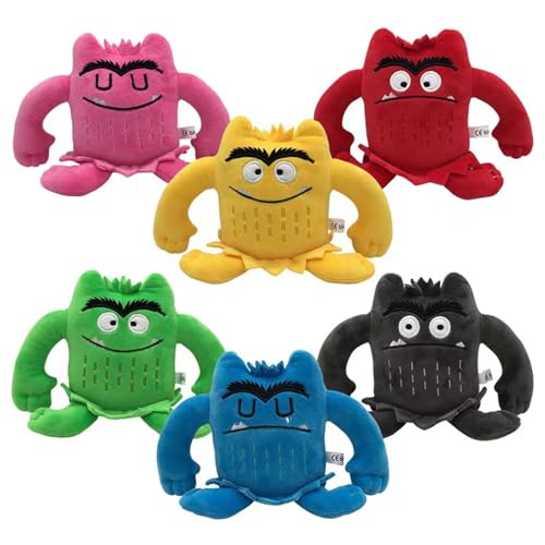 Yopcuvi Color Monster Stofftier-Set, Monster-Plüschtier-Set, Emotion-Puppen, Mein emotionales kleines Monster, Cartoon-Puppe Yopcuvi Color Monster Stofftier-Set, Monster-Plüschtier-Set, Emotion-Puppen, Mein emotionales kleines Monster, Cartoon-Puppe von Yopcuvi