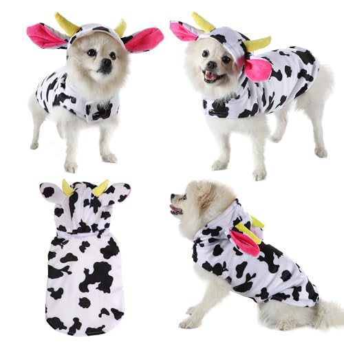 Yoption Hunde- und Katzenkostüme, mit Kapuze, lustiges Outfit für Welpen, Hunde, Katzen (Größe L) von Yoption