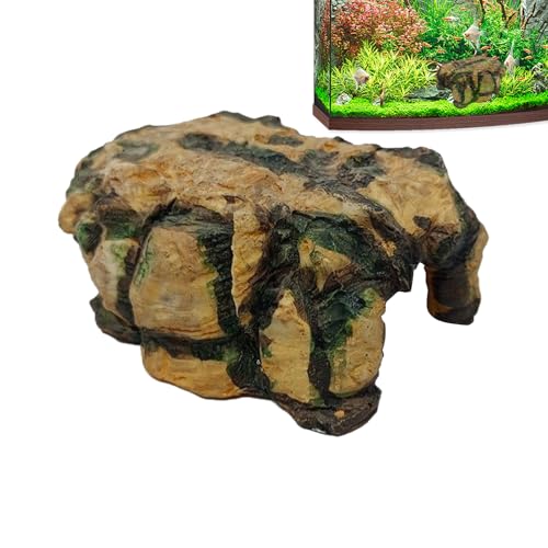 Yorajuy Reptilien-Versteck für Felsschildkröten, Kunstharz, Terrarium- für Bartagamen, Eidechsen, Geckos, Leopard, Chamäleons, Frösche, Schlangen Yorajuy Reptilien-Versteck für Felsschildkröten, Kunstharz, Terrarium- für Bartagamen, Eidechsen, Geckos, Leopard, Chamäleons, Frösche, Schlangen von Yorajuy