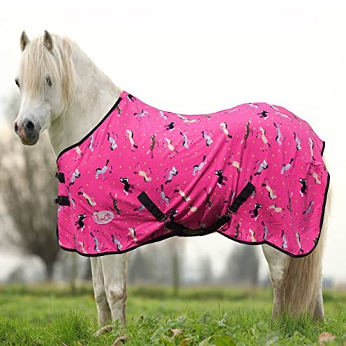 Ponydecke Regendecke für Pony York Horsi pink Koppeldecke Weidedecke Winterdecke (145 cm) von York