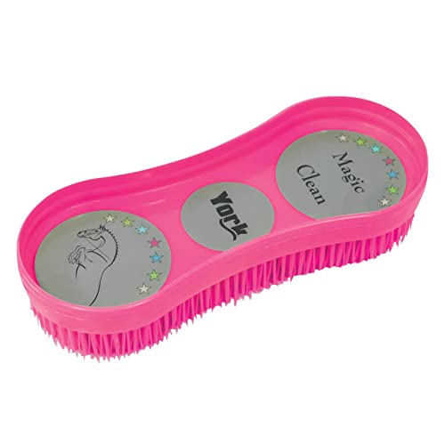 York Bürste Magic Clean Pferdebürste Putzbürste (Rosa) von inoin