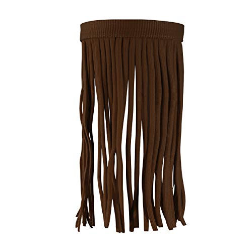 York Fliegenfransen mit Klettverschluss Classic Fliegenstirnband Fliegenschutz (Pony, braun) von York