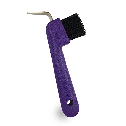 York Hufkratzer für Pferde Standard Grooming Tools Pferdehufkratzer (violett) von York