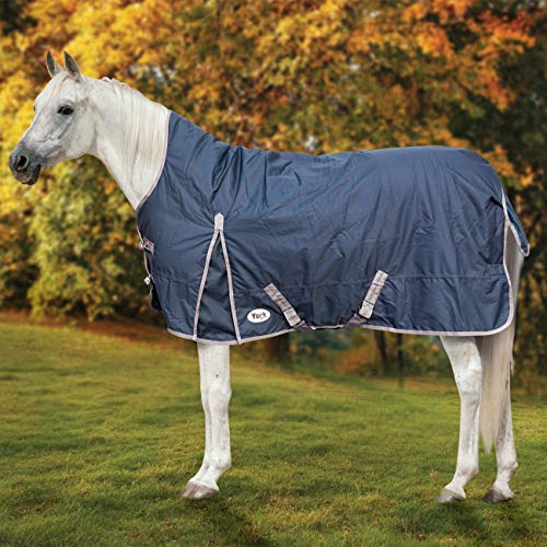 York Winterdecke Paddockdecke Regendecke mit hohem Hals Calista 300g 600 D blau (155 cm) von York