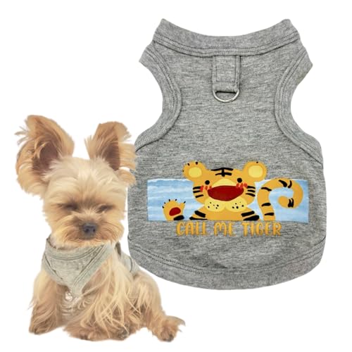 Super Klein!! YorkieGogo Handgefertigte Winzige Haustierkleidung, Perfekt für Kleine/Teacup/Neugeborene Katzen und Hunde, Kaninchen, Frettchen und Erdmännchen, XXXS (Grau, S) von YorkieGogo