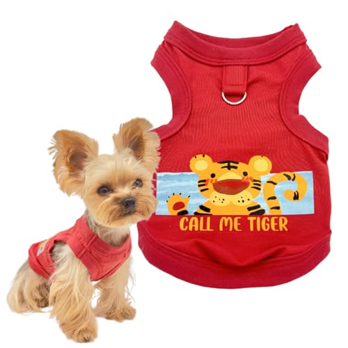 YorkieGogo Handgefertigte Winzige Haustierkleidung, Perfekt für Kleine/Teacup/Neugeborene Katzen und Hunde, Kaninchen, Frettchen und Meerschweinchen, XXXS (Rot, S) von YorkieGogo