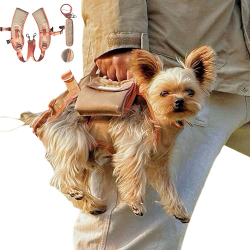 YorkieGogo Multifunktionale Hundetragetasche mit Schulter- und Rucksackgurten, wasserdichte Haustierschlinge, perfekt für Outdoor-Aktivitäten, ältere oder verletzte Hunde (Khaki, XXS (1-2kg)) YorkieGogo Multifunktionale Hundetragetasche mit Schulter- und Rucksackgurten, wasserdichte Haustierschlinge, perfekt für Outdoor-Aktivitäten, ältere oder verletzte Hunde (Khaki, XXS (1-2kg)) von YorkieGogo