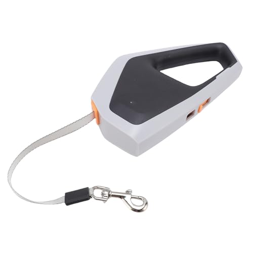 Yosoo Health Gear Einziehbarer Hundeleine, 5m Nylon Seilleine mit Einer Handbremse, Pause, Schloss für Gehen und Training Im Freien (Grau schwarz) von Yosoo Health Gear