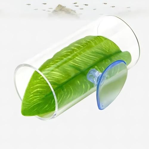 Yosoo Health Gear Hohlgebetta Fischtunnel, Premium -Kunststoff Robuster Fischrohr für Betta Fischtank Transparent Saugbecher Halterung Ideales (Kleine 60-80 mm / 2,4-3.1in) von Yosoo Health Gear