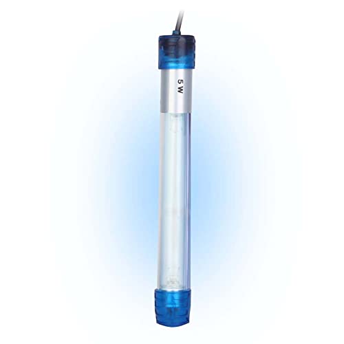 Yosoo UV-Licht-Desinfektionslampe, UV-Sterilisator, UV-Licht, Tauchfähige UV-Licht-Algen-Bakterien-Tötungslampe für Aquarien (EU-Stecker) (5 W) von Yosoo