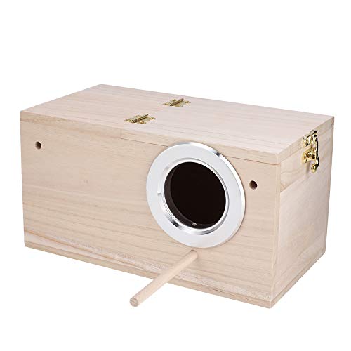 Yosoo Health Gear Vogelaufzuchtbox, Holz Professionelles Praktisches Praktisches Sicheres Vogelaufzuchthaus mit Ständer für Aufzuchtbox für Boxkäfigzubehör(Right Opening) von Yosoo Health Gear