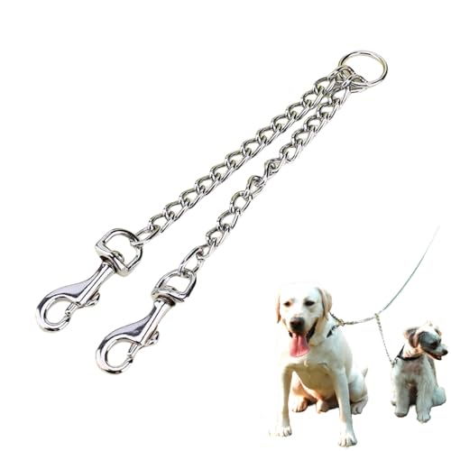 Yosoo Double Dog Coupler Twin Führen 2 Weg für Zwei Kleine Pet Hunde Walking Leine Sicherheit Kette von Yosoo