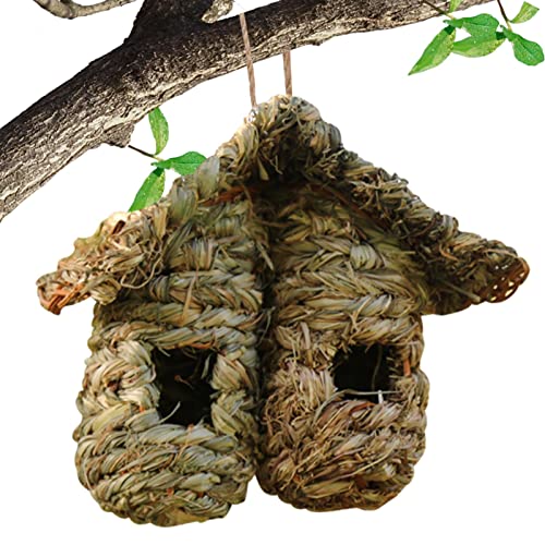 Kolibri-Nest-Haus - Handgewebtes Kolibri-Nest - Universelle Vogelhaus-Gartendekoration für Zweige, Reben, Zäune, Balkone, Leisten Youao von Youao