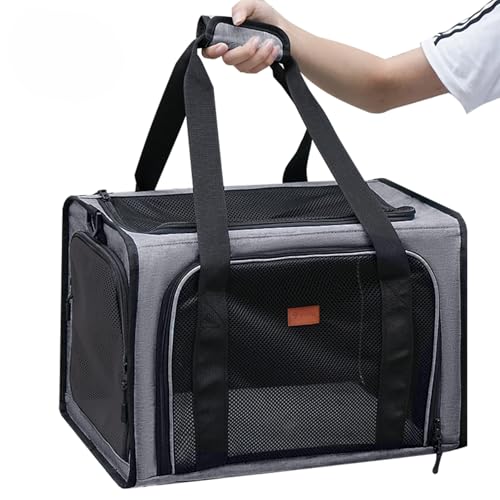 Youchee Tragetasche für Katzen bis zu 6,8 kg, waschbar, weiche Seiten, faltbar, Reise-Welpen-Tragetasche, 44 x 30 x 30 cm, Dunkelgrau Youchee Tragetasche für Katzen bis zu 6,8 kg, waschbar, weiche Seiten, faltbar, Reise-Welpen-Tragetasche, 44 x 30 x 30 cm, Dunkelgrau von Youchee