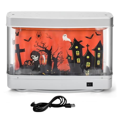 Youdefa USB-Aquariumlicht, Aquarium-, Nachtlicht, Virtuelle Dynamische LED-Tischlampe, Süßes Raumdekor, Geschenk für Halloween von Youdefa