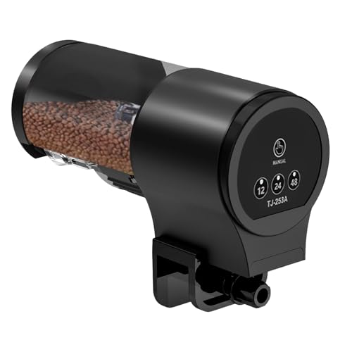 Automatischer Fischfuttermittel - Automatischfutterspender | Fïsh Food Dispenser Manual | 100ml Haushaltsausrüstung Mit 12h 24h 48H Timer Für Schwimmende Flocken, Pellets, Lebensmittelabgabe, Aquarium Automatischer Fischfuttermittel - Automatischfutterspender | Fïsh Food Dispenser Manual | 100ml Haushaltsausrüstung Mit 12h 24h 48H Timer Für Schwimmende Flocken, Pellets, Lebensmittelabgabe, Aquarium von Youding