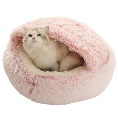 Haustier-Katzenbetthöhle | Weiches rundes Schlafhaus für Katzen - Haustier-Katzen-Schlafnistbett für Hunde und Katzen für die Innengarage Youding von Youding