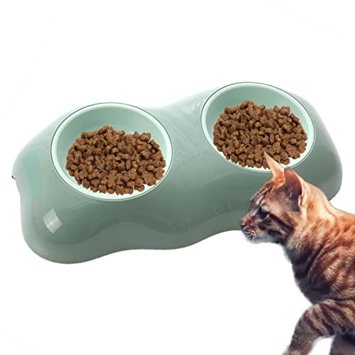 Hundefutterstation,Niedliche eiförmige doppelte Hundenäpfe | Pet Feeding Station, Pet Dish Feeder mit Wasser- und Futterspender für Katzen und Hunde Youding von Youding