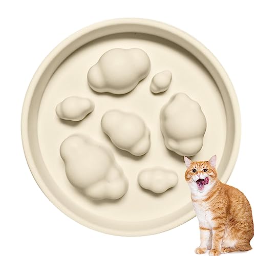 Hundenäpfe Slow Feeder - Silikon Slow Dog Feeder Cloud Puzzle Bowl,Hundenapf, Futternapf für Haustiere, Anti-Erstickungs-Futternapf für Hunde, Katzen, schnelle Esser Youding von Youding
