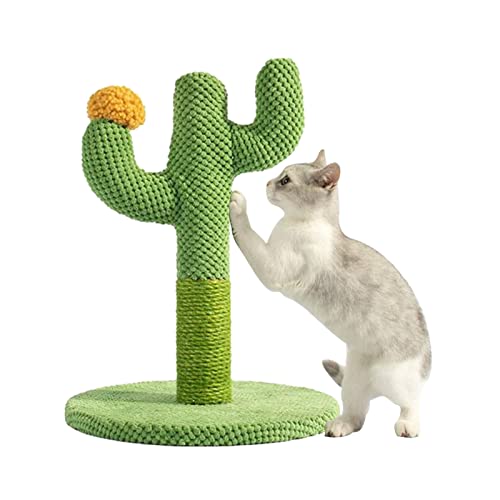 Katzenkratzbaum, 21 Zoll hoher Kratzbaum, interaktives Kratzspielzeug für Katzen, Katzenkratzbaum für Kätzchen, Kratzbaum für Hauskatzen mit ballstabilem Kaktuskratzer, stabiler Basis, strapazierfähig von Youding