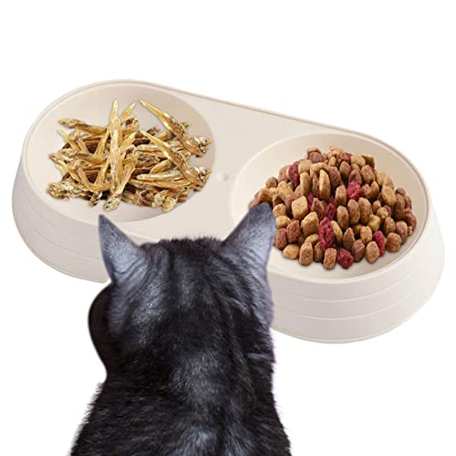 Katzennäpfe für Futter und Wasser | Macaron Elevated Cat Double Bowl - Hundenapf Wasser- und Futternapf zum Füttern von kleinen, mittelgroßen Hunden, Katzen, Welpen Youding von Youding
