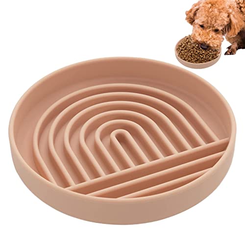 Langsamer Futternapf für Haustiere | Slow Feeder Hundenapf aus Silikon,Hundepuzzlenapf, erhöhter Hundenapf, Hundefutternapf, Slow Bowl, Puppy Bowl, Puzzle Feeder (Grau) Youding von Youding