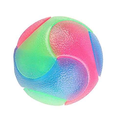 Leuchtende Bälle für Hunde, interaktiver Ball aus Gummi für Welpen, Hüpfspielzeug für Haustiere, buntes Spielzeug für Katzen und Hunde Leuchtende Bälle für Hunde, interaktiver Ball aus Gummi für Welpen, Hüpfspielzeug für Haustiere, buntes Spielzeug für Katzen und Hunde von Youding