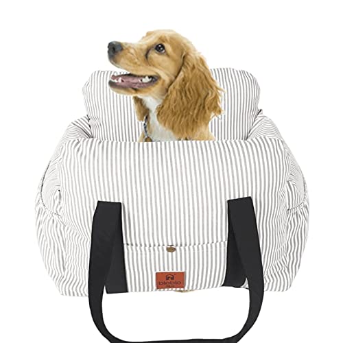 Pet Booster Seat, Hundeautositz, waschbarer, weicher, verstellbarer, tragbarer Hundeautositz, Reisebett mit Tasche, wasserdichter Haustier-Sicherheitsautositz, Dog Lookout Haustierautositz für Vorder- von Youding