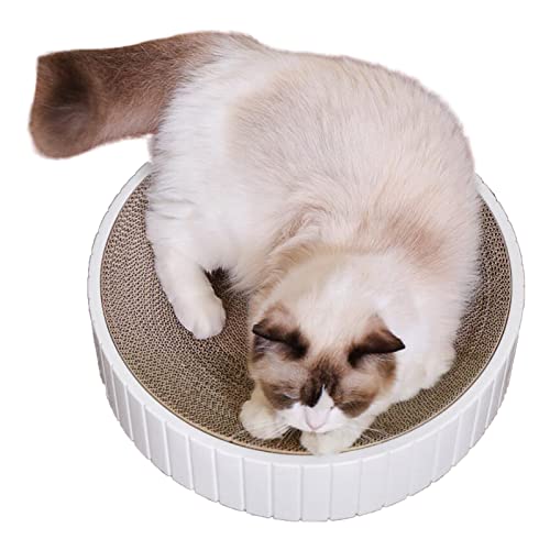 Rundes Kratzbrett für Katzen – gewellte Kratzmatte für Wohnzimmer, Katze Kätzchen – Wohnzimmer zum Kratzen für Katzen – zur Vermeidung von Schäden an Möbeln, 3 Farben Rundes Kratzbrett für Katzen – gewellte Kratzmatte für Wohnzimmer, Katze Kätzchen – Wohnzimmer zum Kratzen für Katzen – zur Vermeidung von Schäden an Möbeln, 3 Farben von Youding