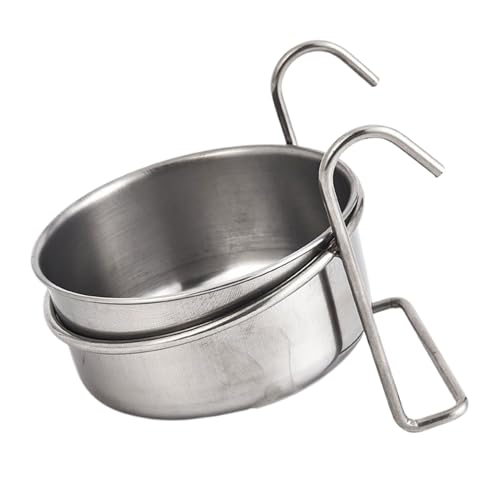 Vogel -Fütterungsschale Set | Edelstahl - -Fütterungsbecher mit Klemmhalter | Haustierpapageien Lebensmittel Wasserschalen | Haustiervogelfutter füttern und Trinken Hänge Tasse Klemmhalter fü Vogel -Fütterungsschale Set | Edelstahl - -Fütterungsbecher mit Klemmhalter | Haustierpapageien Lebensmittel Wasserschalen | Haustiervogelfutter füttern und Trinken Hänge Tasse Klemmhalter fü von Youding