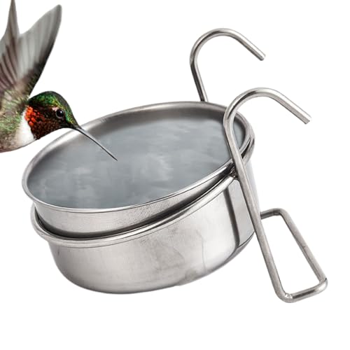 Vogel -Fütterungsschale Set | Edelstahl - -Fütterungsbecher mit Klemmhalter | Haustierpapageien Lebensmittel Wasserschalen | Haustiervogelfutter füttern und Trinken Hänge Tasse Klemmhalter fü Vogel -Fütterungsschale Set | Edelstahl - -Fütterungsbecher mit Klemmhalter | Haustierpapageien Lebensmittel Wasserschalen | Haustiervogelfutter füttern und Trinken Hänge Tasse Klemmhalter fü von Youding