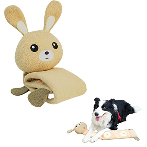 Youding 2 Pcs Hundeschnüffelspielzeug - Niedliches Kaninchen Quietschendes Hundespielzeug | Interaktives Welpen-Puzzle-Spielzeug, Kaninchen-Spielzeug, leicht, bissfest, um Langeweile zu reduzieren von Youding
