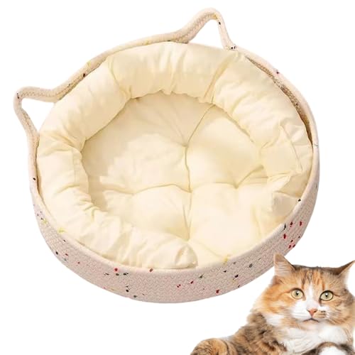 Youding Haustierbett – Kleines rundes Hundebett für Hunde und Katzen, entspannendes Kratzbrett zum Schlafen für kleine Haustiere für drinnen und draußen, Haus Wohnung Youding Haustierbett – Kleines rundes Hundebett für Hunde und Katzen, entspannendes Kratzbrett zum Schlafen für kleine Haustiere für drinnen und draußen, Haus Wohnung von Youding