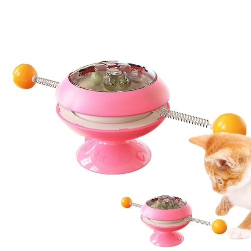 Youding Interaktives Katzenminze-Trainingsspielzeug, Katzenminze-Spinner-Ball-Spielzeug - Katze Spinner Spielzeug Saugnapf - Katzenspielzeug für Hauskatzen, Katzenzahnbürstenspielzeug, Youding Interaktives Katzenminze-Trainingsspielzeug, Katzenminze-Spinner-Ball-Spielzeug - Katze Spinner Spielzeug Saugnapf - Katzenspielzeug für Hauskatzen, Katzenzahnbürstenspielzeug, von Youding