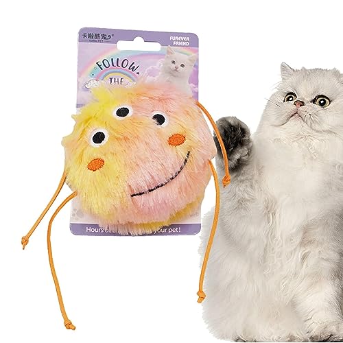 Youding Katzen-Plüsch-Kauspielzeug | Süßes Plüsch-Cartoon-Katzenspielzeug, interaktiv für Hauskatzen - Katzenminze-Spielzeug für Katzen, Kätzchenzubehör zur Interaktion und gegen Langeweile von Youding