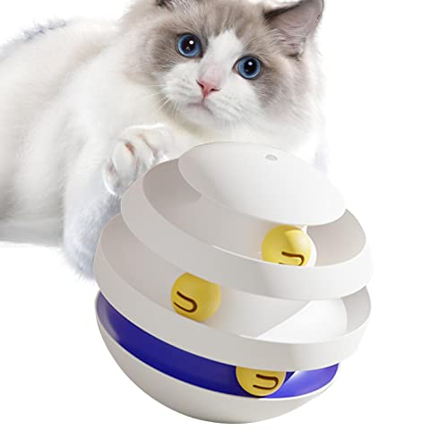 Youding Katzenspielzeug Kugelbahn - Stimulierendes Kätzchenspielzeug - Haustier-Übungsspielzeug, Katzenspielzeug für Indoor-Kätzchen als Katzengeschenke, Katzenzubehör, Geburtstagsgeschenke Youding Katzenspielzeug Kugelbahn - Stimulierendes Kätzchenspielzeug - Haustier-Übungsspielzeug, Katzenspielzeug für Indoor-Kätzchen als Katzengeschenke, Katzenzubehör, Geburtstagsgeschenke von Youding