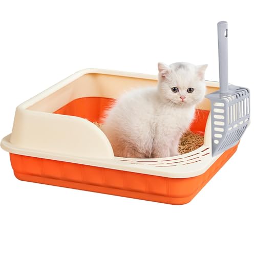 Youding Katzentoilette für Tiere | flache Katzentoilette aus PP | Katzentoilette für den Außenbereich mit Schaufel | Katzentoilette für Haustiere zur Reinigung und Pflege Youding Katzentoilette für Tiere | flache Katzentoilette aus PP | Katzentoilette für den Außenbereich mit Schaufel | Katzentoilette für Haustiere zur Reinigung und Pflege von Youding