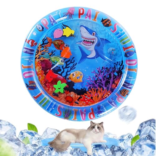 Youding Katzenwasserbett | Cool Cat Dog Water Pad Bett | Sensorische Kühlung wasserbeanspruchte Haustier -Übungsaktivität für Hausreisen im Freien im Freien im Freien im Freien aus dem Außenbereich Youding Katzenwasserbett | Cool Cat Dog Water Pad Bett | Sensorische Kühlung wasserbeanspruchte Haustier -Übungsaktivität für Hausreisen im Freien im Freien im Freien im Freien aus dem Außenbereich von Youding