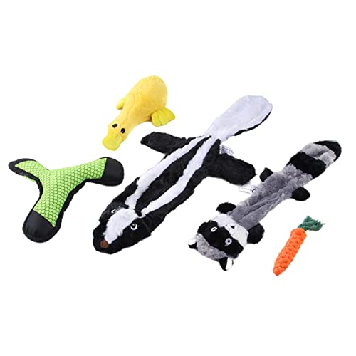 Youding Quietschendes Hundespielzeug, Zahnspielzeug für Welpen, interaktives Haustierspielzeug, Spaß für Indoor-Welpen und Hunde, Plüsch, kein Chaos, Kauen und Spielen Youding Quietschendes Hundespielzeug, Zahnspielzeug für Welpen, interaktives Haustierspielzeug, Spaß für Indoor-Welpen und Hunde, Plüsch, kein Chaos, Kauen und Spielen von Youding