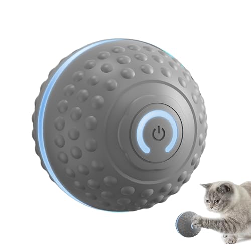 Youding Smarte Katzen Spielball | Intelligenter Hüpfball Mit LED-Leuchte | Elektrisches Jagdspielzeug Für Junge Katzen Klein Mittel Groß Für Zahngesundheit Youding Smarte Katzen Spielball | Intelligenter Hüpfball Mit LED-Leuchte | Elektrisches Jagdspielzeug Für Junge Katzen Klein Mittel Groß Für Zahngesundheit von Youding