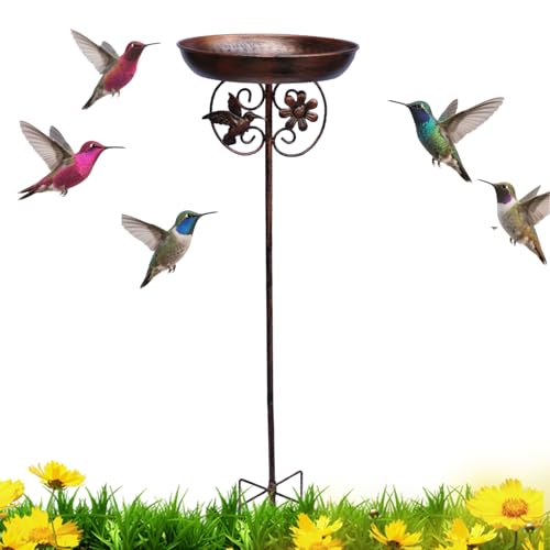 Youding Vogeltränke, Vogeltränke für den Außenbereich, mit Erdspieß – Dekoration für Vogelmilch, abnehmbar, für Rasen, Garten, Hinterhof, , Außenbereich, Terrasse von Youding