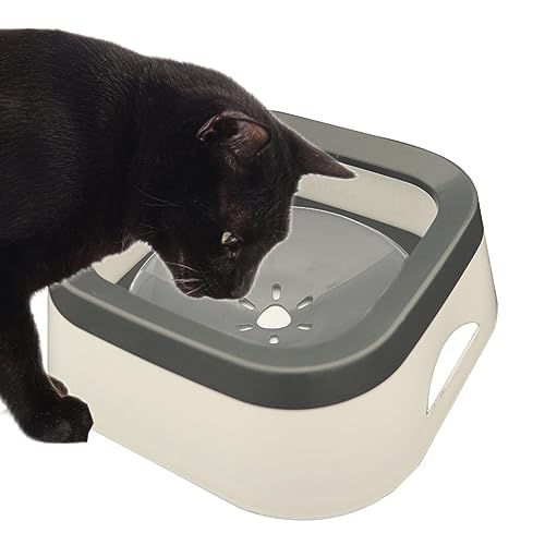 Youding Wasserschale für Hunde, spritzwassergeschützt | langsamer schwimmender Wasserspender für Unternehmen, Zubehör für Fütterung, Spritzschutz für Hunde, Katzen und andere kleine von Youding