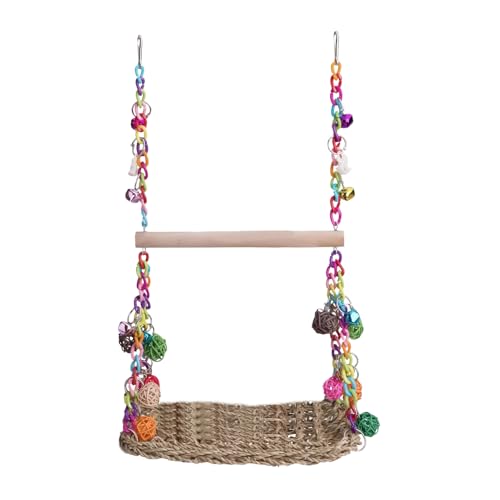 Youding Wellensittich Schaukel | Aus Holz Sitzstange Stand Wellensittich Spielzeug | Geflochtene Spielzeuge & Käfigzubehör Für Kleine Vögel Zum Klettern Und Nagen Youding Wellensittich Schaukel | Aus Holz Sitzstange Stand Wellensittich Spielzeug | Geflochtene Spielzeuge & Käfigzubehör Für Kleine Vögel Zum Klettern Und Nagen von Youding