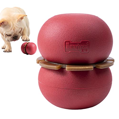 Youding Welpenzahnspielzeug,Treat Dispensing Puzzle Toys - Treat Dispensing Puzzle Toys Dog Ball Food Dispensing Toy IQ Dog Treat Ball Rubber Dog Treat Ball von Youding