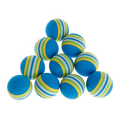 Youlin 10 Stück bunte EVA-Ball aus Schaumstoff, Katzen, weich, Spielzeug für Haustiere, Hunde, Katzen (blau) von Youlin